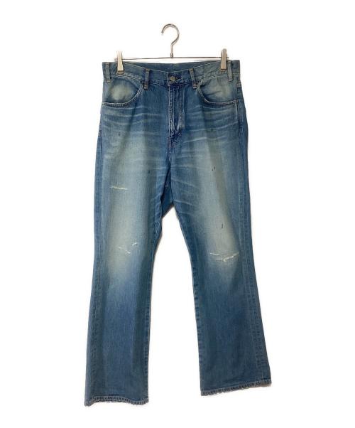 MAATEE&SONS（マーティーアンドサンズ）MAATEE&SONS (マーティーアンドサンズ) デニムフレアパンツ ブルー サイズ:2の古着・服飾アイテム
