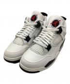 NIKEナイキ）の古着「NIKE AIR JORDAN 4 RETRO OG FLIGHT CLUB」｜ホワイト×ブラック