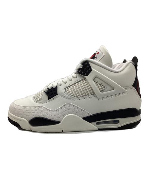 NIKE（ナイキ）NIKE (ナイキ) NIKE AIR JORDAN 4 RETRO OG FLIGHT CLUB ホワイト×ブラック サイズ:28 未使用品の古着・服飾アイテム
