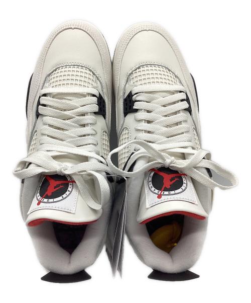 NIKE（ナイキ）NIKE (ナイキ) NIKE AIR JORDAN 4 RETRO OG FLIGHT CLUB ホワイト×ブラック サイズ:28 未使用品の古着・服飾アイテム