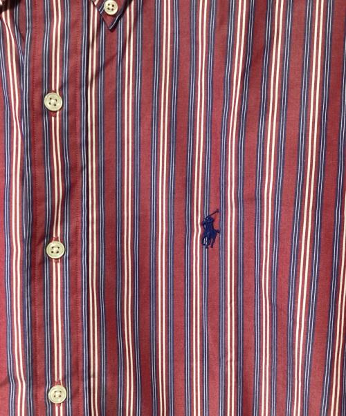 RALPH LAUREN（ラルフローレン）RALPH LAUREN (ラルフローレン) 長袖シャツ レッド×ブルー×ホワイト サイズ:Mの古着・服飾アイテム