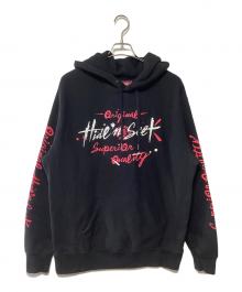 HIDE AND SEEK（ハイドアンドシーク）の古着「プルオーバーパーカー」｜ブラック