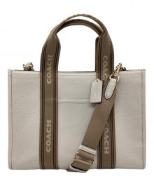 COACH（コーチ）の古着「2WAYバッグ」｜アイボリー×ベージュ