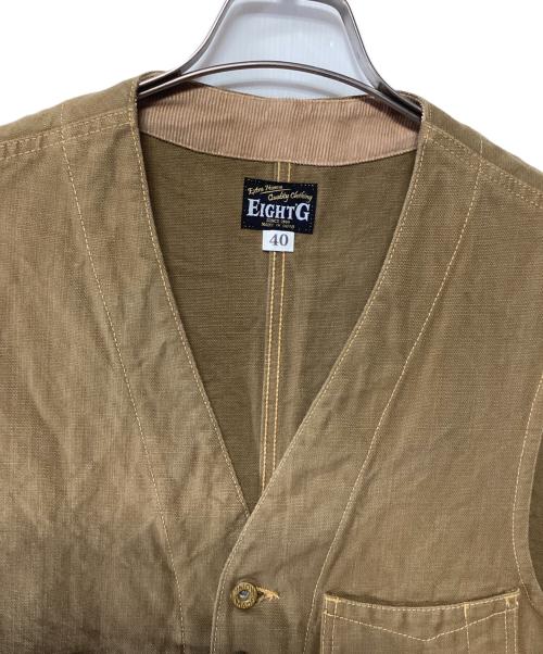 EIGHT G（エイトジー）EIGHT G (エイトジー) ベスト ブラウン サイズ:40の古着・服飾アイテム