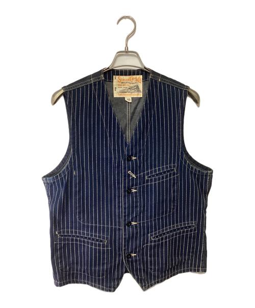 SUGAR CANE（シュガーケーン）SUGAR CANE (シュガーケーン) ベスト ネイビー サイズ:40の古着・服飾アイテム