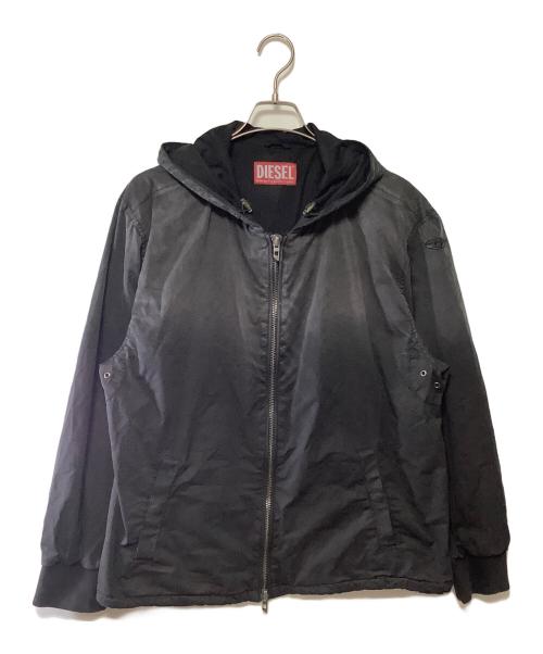 DIESEL（ディーゼル）DIESEL (ディーゼル) フード付ジャケット グレー サイズ:46の古着・服飾アイテム
