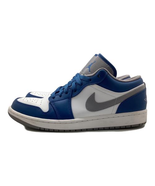 NIKE（ナイキ）NIKE (ナイキ) AIR JORDAN 1 LOW True Blue ネイビー×ホワイト サイズ:27.5の古着・服飾アイテム