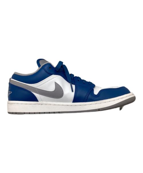 NIKE（ナイキ）NIKE (ナイキ) AIR JORDAN 1 LOW True Blue ネイビー×ホワイト サイズ:27.5の古着・服飾アイテム