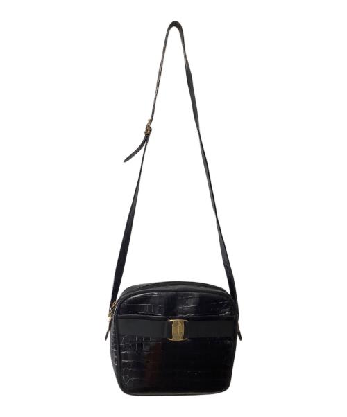 Salvatore Ferragamo（サルヴァトーレ フェラガモ）Salvatore Ferragamo (サルヴァトーレ フェラガモ) ショルダーバッグ ブラックの古着・服飾アイテム