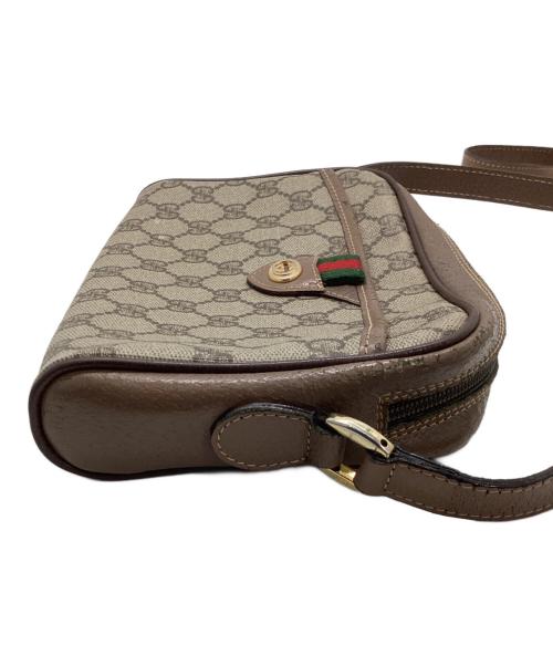 GUCCI（グッチ）GUCCI (グッチ) GGショルダーバッグ ベージュ×ブラウンの古着・服飾アイテム