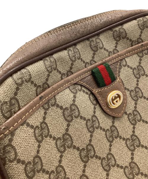 GUCCI（グッチ）GUCCI (グッチ) GGショルダーバッグ ベージュ×ブラウンの古着・服飾アイテム