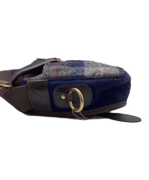 Harris Tweed（ハリスツイード）Harris Tweed (ハリスツイード) brady (ブレディ) ショルダーバッグ グレー×ネイビー×グリーンの古着・服飾アイテム