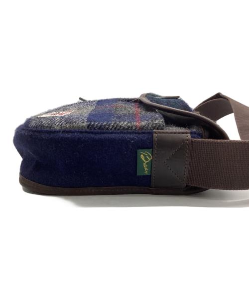 Harris Tweed（ハリスツイード）Harris Tweed (ハリスツイード) brady (ブレディ) ショルダーバッグ グレー×ネイビー×グリーンの古着・服飾アイテム