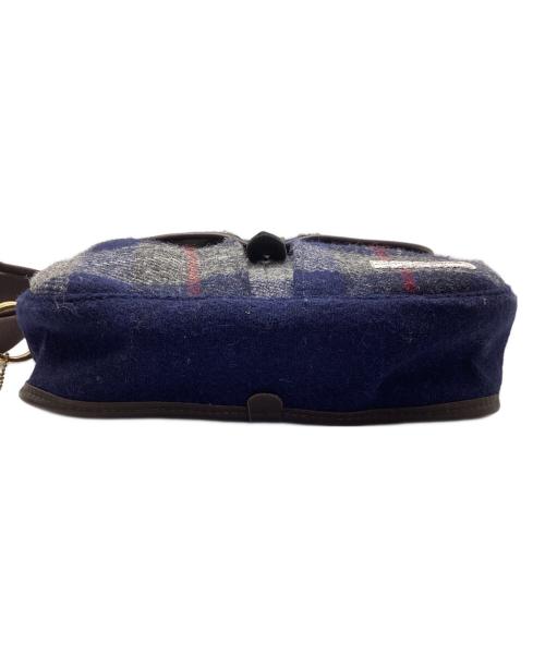 Harris Tweed（ハリスツイード）Harris Tweed (ハリスツイード) brady (ブレディ) ショルダーバッグ グレー×ネイビー×グリーンの古着・服飾アイテム