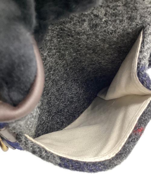 Harris Tweed（ハリスツイード）Harris Tweed (ハリスツイード) brady (ブレディ) ショルダーバッグ グレー×ネイビー×グリーンの古着・服飾アイテム