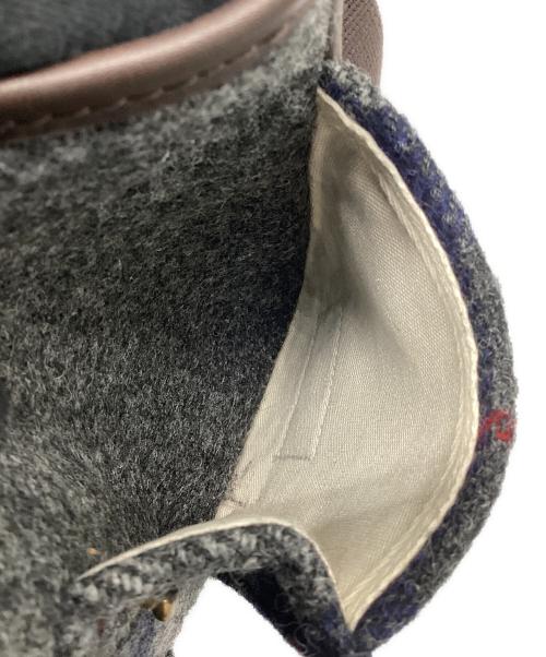 Harris Tweed（ハリスツイード）Harris Tweed (ハリスツイード) brady (ブレディ) ショルダーバッグ グレー×ネイビー×グリーンの古着・服飾アイテム