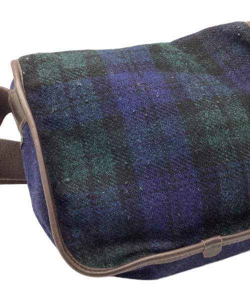 Harris Tweed（ハリスツイード）Harris Tweed (ハリスツイード) brady (ブレディ) ショルダーバッグ グレー×ネイビー×グリーンの古着・服飾アイテム