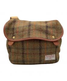 brady×Harris Tweed（ブレディ×ハリスツイード）の古着「ショルダーバッグ」｜カーキ×ベージュ
