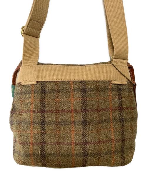 brady（ブレディ）brady (ブレディ) Harris Tweed (ハリスツイード) ショルダーバッグ カーキ×ベージュの古着・服飾アイテム