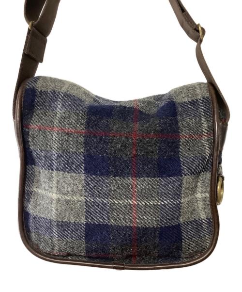 brady（ブレディ）brady (ブレディ) Harris Tweed (ハリスツイード) ショルダーバッグ ネイビー×グレーの古着・服飾アイテム
