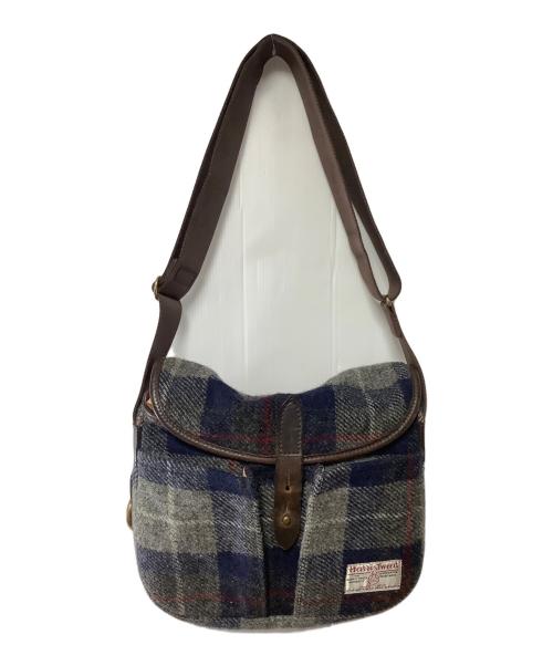 brady（ブレディ）brady (ブレディ) Harris Tweed (ハリスツイード) ショルダーバッグ ネイビー×グレーの古着・服飾アイテム