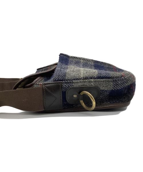 brady（ブレディ）brady (ブレディ) Harris Tweed (ハリスツイード) ショルダーバッグ ネイビー×グレーの古着・服飾アイテム