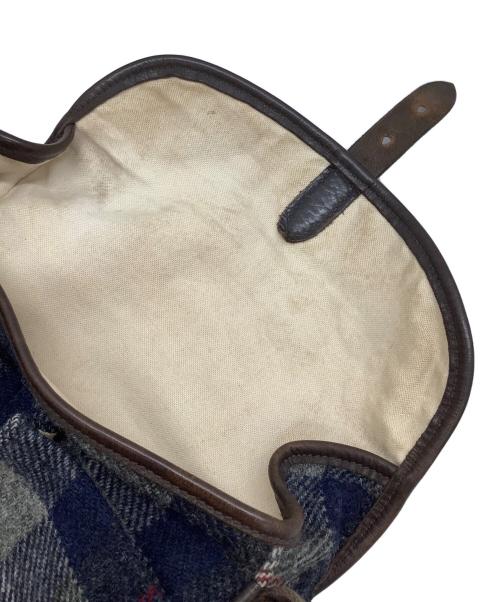 brady（ブレディ）brady (ブレディ) Harris Tweed (ハリスツイード) ショルダーバッグ ネイビー×グレーの古着・服飾アイテム