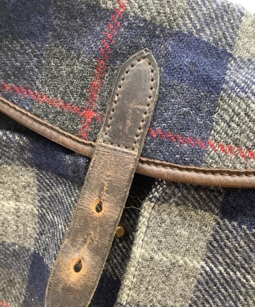 brady（ブレディ）brady (ブレディ) Harris Tweed (ハリスツイード) ショルダーバッグ ネイビー×グレーの古着・服飾アイテム