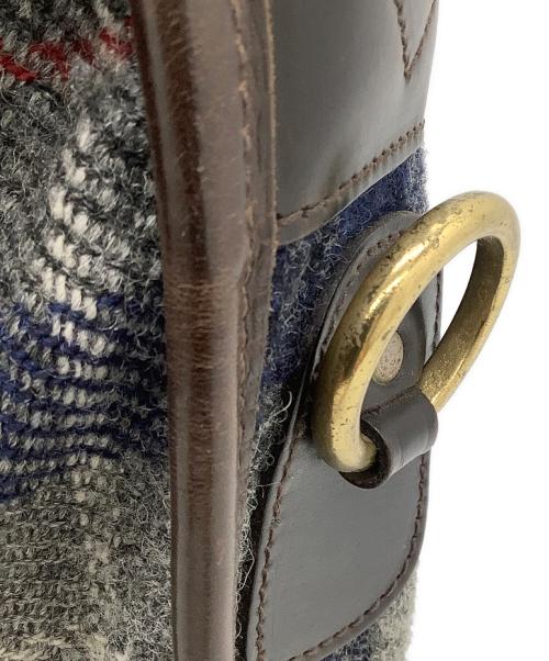 brady（ブレディ）brady (ブレディ) Harris Tweed (ハリスツイード) ショルダーバッグ ネイビー×グレーの古着・服飾アイテム