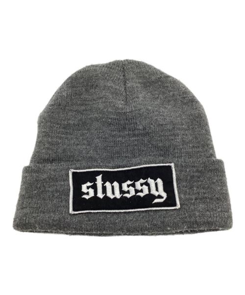 stussy（ステューシー）stussy (ステューシー) ニット帽 グレーの古着・服飾アイテム