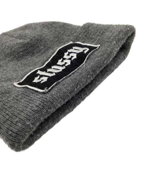 stussy（ステューシー）stussy (ステューシー) ニット帽 グレーの古着・服飾アイテム