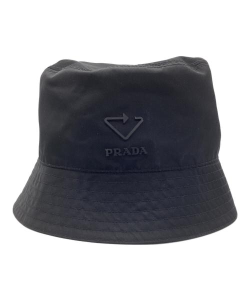 PRADA（プラダ）PRADA (プラダ) Re-Nylon バケットハット ブラック サイズ:Lの古着・服飾アイテム