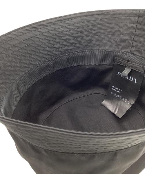 PRADA（プラダ）PRADA (プラダ) Re-Nylon バケットハット ブラック サイズ:Lの古着・服飾アイテム