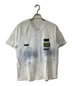 MM6 Maison Margielaエムエムシックスメゾンマルジェラ）の古着「ラベルパッチTシャツ」｜ホワイト