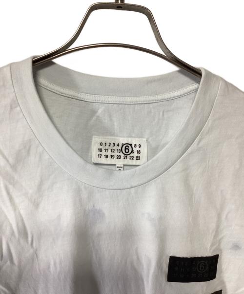 MM6 Maison Margiela（エムエムシックスメゾンマルジェラ）MM6 Maison Margiela (エムエムシックスメゾンマルジェラ) ラベルパッチTシャツ ホワイト サイズ:Mの古着・服飾アイテム