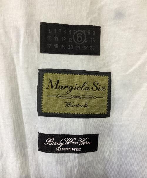 MM6 Maison Margiela（エムエムシックスメゾンマルジェラ）MM6 Maison Margiela (エムエムシックスメゾンマルジェラ) ラベルパッチTシャツ ホワイト サイズ:Mの古着・服飾アイテム