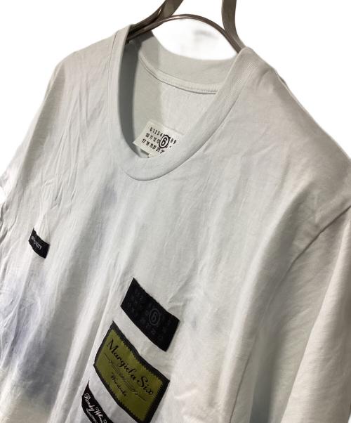 MM6 Maison Margiela（エムエムシックスメゾンマルジェラ）MM6 Maison Margiela (エムエムシックスメゾンマルジェラ) ラベルパッチTシャツ ホワイト サイズ:Mの古着・服飾アイテム