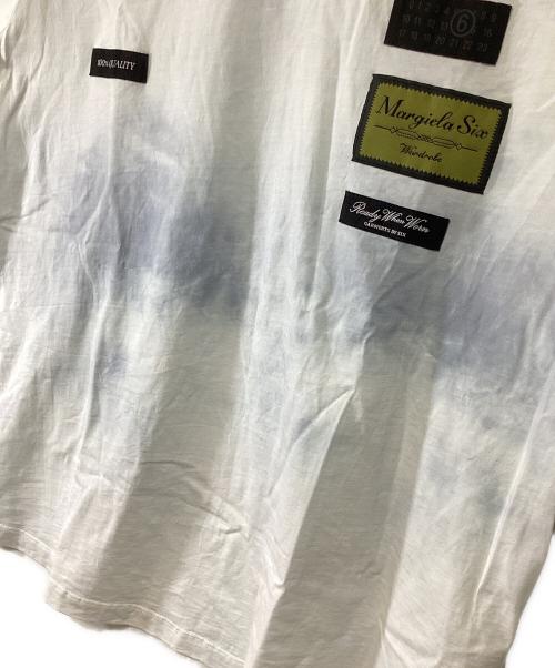 MM6 Maison Margiela（エムエムシックスメゾンマルジェラ）MM6 Maison Margiela (エムエムシックスメゾンマルジェラ) ラベルパッチTシャツ ホワイト サイズ:Mの古着・服飾アイテム