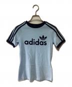 adidasアディダス）の古着「半袖カットソー」｜ブルー
