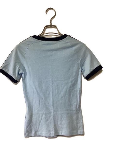 adidas（アディダス）adidas (アディダス) 半袖カットソー ブルー サイズ:Sの古着・服飾アイテム