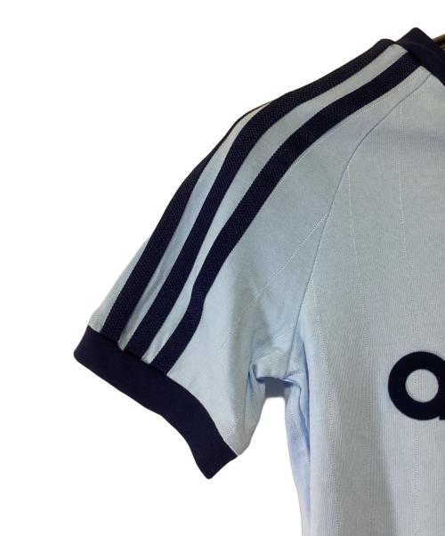 adidas（アディダス）adidas (アディダス) 半袖カットソー ブルー サイズ:Sの古着・服飾アイテム