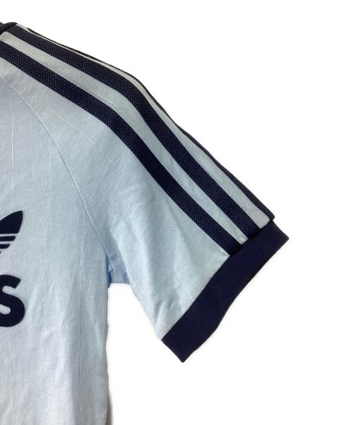 adidas（アディダス）adidas (アディダス) 半袖カットソー ブルー サイズ:Sの古着・服飾アイテム