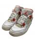 NIKE（ナイキ）の古着「AIR JORDAN 4 RETRO」｜ホワイト×オレンジ