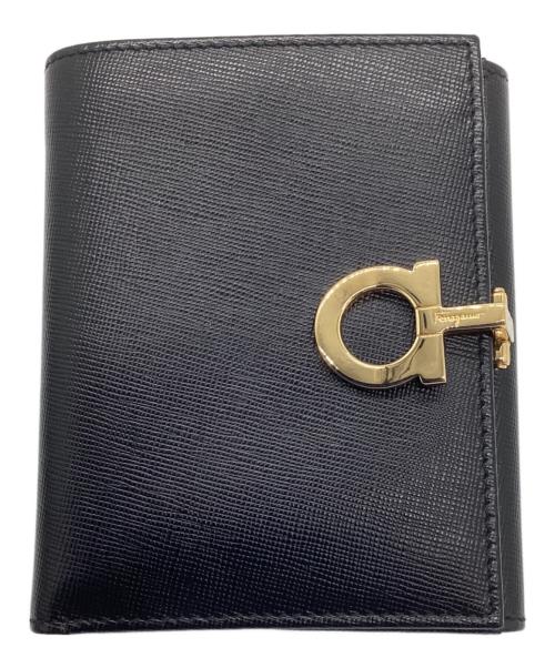 Salvatore Ferragamo（サルヴァトーレ フェラガモ）Salvatore Ferragamo (サルヴァトーレ フェラガモ) 2つ折り財布 ブラックの古着・服飾アイテム