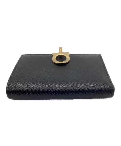 Salvatore Ferragamo（サルヴァトーレ フェラガモ）Salvatore Ferragamo (サルヴァトーレ フェラガモ) 2つ折り財布 ブラックの古着・服飾アイテム