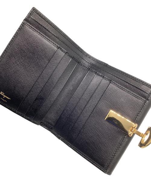 Salvatore Ferragamo（サルヴァトーレ フェラガモ）Salvatore Ferragamo (サルヴァトーレ フェラガモ) 2つ折り財布 ブラックの古着・服飾アイテム