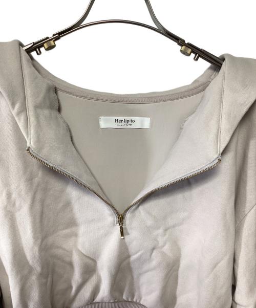 HER LIP TO（ハーリップトゥ）HER LIP TO (ハーリップトゥ) 長袖ワンピース ライトピンク サイズ:Sの古着・服飾アイテム