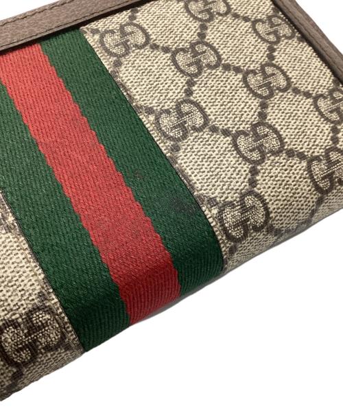 GUCCI（グッチ）GUCCI (グッチ) ロングウォレット ブラウンの古着・服飾アイテム