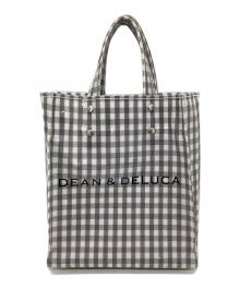 DEAN&DELUCA×TEMBEA（ディーンアンドデルーカ×テンベア）の古着「ハンドバッグ」｜グレー×ホワイト