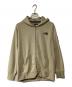 THE NORTH FACE（ザ ノース フェイス）の古着「ジップパーカー」｜ベージュ